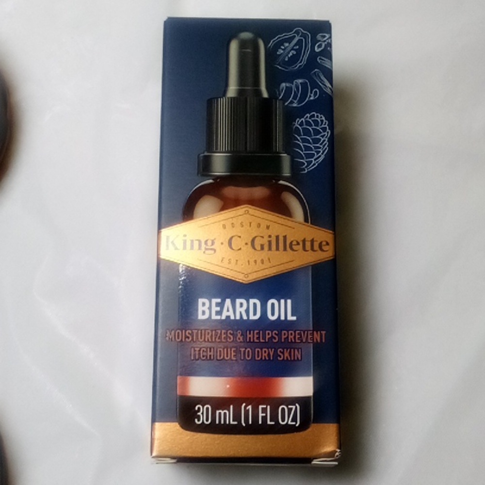 3 piece King C Gillette Beard Balm and Oil - Picture 2 of 8